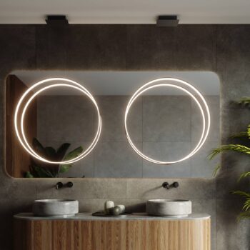 LED závesné svietidlo Rio 55, vertikálne 3 000 K čierne