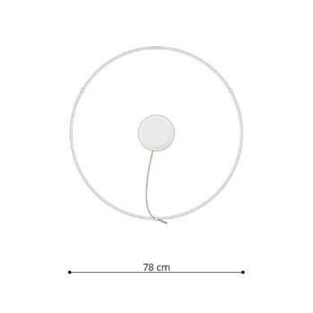 LED závesné svietidlo Rio 78, horizontálne, 3 000 K, biele