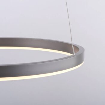 LED závesné svietidlo Ritus, Ø 39,3 cm, hliník