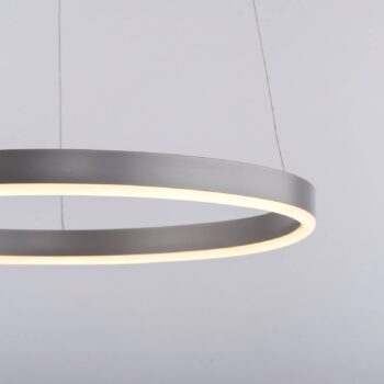 LED závesné svietidlo Ritus, Ø 39,3 cm, hliník
