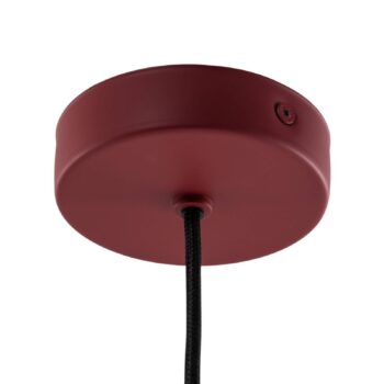 LED závesné svietidlo Rulo, červené, Ø 3,2 cm, oceľ, 3000 K