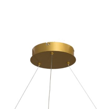 LED závesné svietidlo Saturno, Ø 120 cm, zlatá farba, 1-pl., 4.000 K