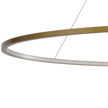 LED závesné svietidlo Saturno, Ø 120 cm, zlatá farba, 1-pl., 4.000 K