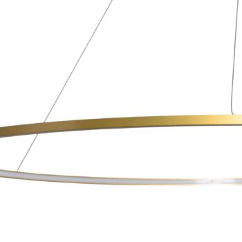 LED závesné svietidlo Saturno, Ø 120 cm, zlatá farba, 1-pl., 4.000 K