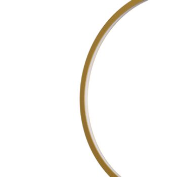 LED závesné svietidlo Saturno vertikálne, zlaté, Ø 50 cm, kov