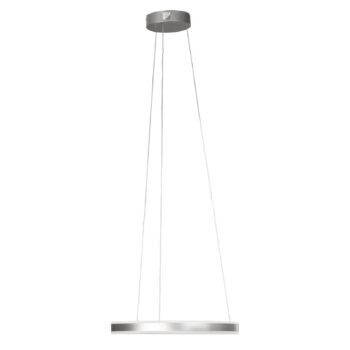 LED závesné svietidlo Sirko, Ø 50 cm, niklová farba, kov, CCT