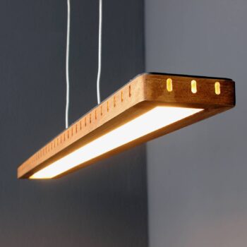 LED závesné svietidlo Solaris 3-Step-dim wood 70 cm