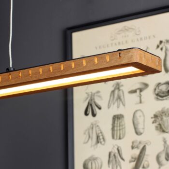 LED závesné svietidlo Solaris 3-Step-dim wood 70 cm