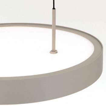 LED závesné svietidlo Teide, khaki, 1-plameňové, kov, 2700 K