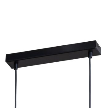 LED závesné svietidlo Teo, borovica, dĺžka 96 cm, drevo, trám