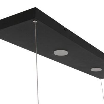 LED závesné svietidlo Tor, 6-plameňové, čierna