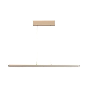 LED závesné svietidlo Torvi, piesková/biela, dĺžka 115 cm, CCT