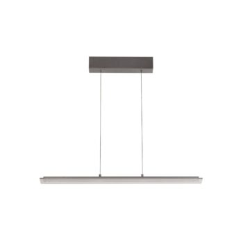 LED závesné svietidlo Torvi, pieskovo šedá/dymovo šedá,  88 cm kov/sklo