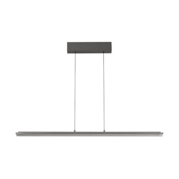 LED závesné svietidlo Torvi, pieskovo šedá/dymovo šedá, dĺžka 115 cm, CCT