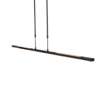 LED závesné svietidlo Zelena, čierne, dĺžka 122 cm, kov, CCT