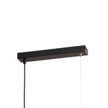 LED závesné svietidlo z dreva Teo, borovica, 126 cm, dotykový stmievač