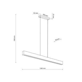 LED závesné svietidlo z dreva Teo, orech, 126 cm, dotykový stmievač
