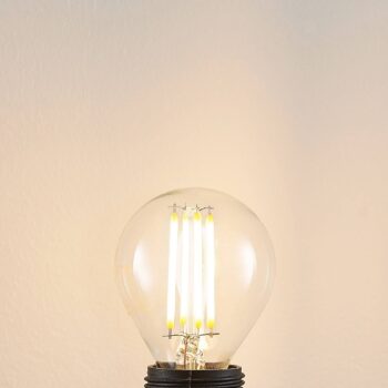 LED žiarovka Arcchio E14 P45, 4 W, číra, 2 700 K, stmievateľná