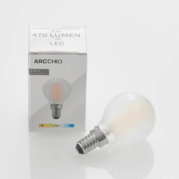 LED žiarovka Arcchio, kvapková žiarovka, E14, 4W, matná 2 700K