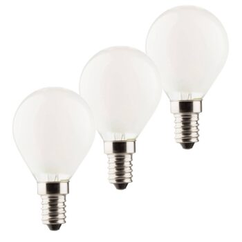 LED žiarovka E14 3W 2 700K Set 3 kusov 470lm matná