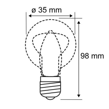 LED žiarovka E14 B35 5W 840 matná stmievateľná