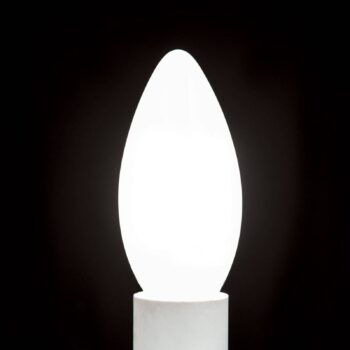 LED žiarovka E14 C35, matná, 6W, 2 700 K, 720 lm, stmievateľná