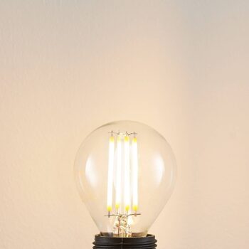LED žiarovka E14 P45, 4W, číra, 2 700K, stmievateľná, sada 2 ks