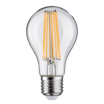 LED žiarovka E27 11,5 W so žiarovkou 2 700 K, číra