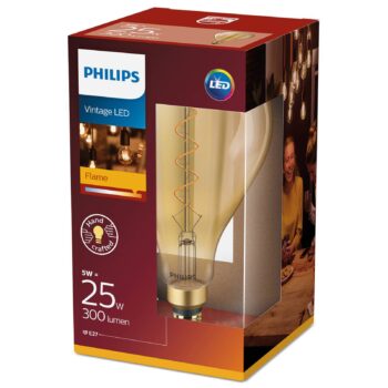 LED žiarovka E27 4,5 W Giant, teplá biela, zlatá