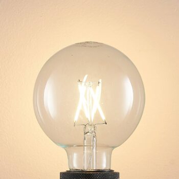 LED žiarovka E27 4W 2 700K G95 globe číra sada 3ks