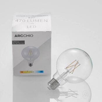 LED žiarovka E27 4W 2700K G95 globe filament číra