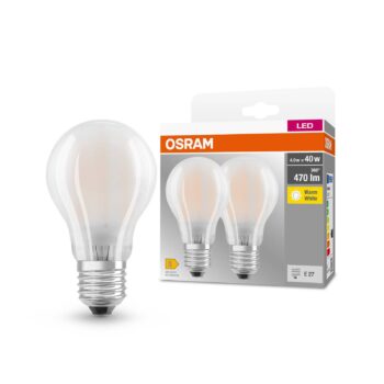 LED žiarovka E27 4W 827 Classic A GLFR matná 2ks