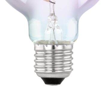 LED žiarovka E27 4W G80 2000K filament irizujúca