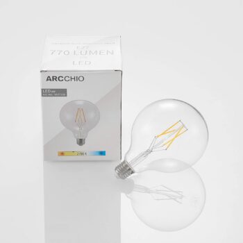 LED žiarovka E27 6W 2700K G125 globe filament číra