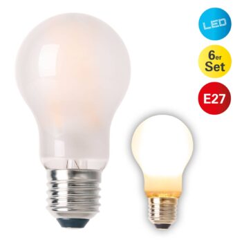 LED žiarovka E27 8,3W 750 lm teplá biela 6 ks