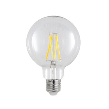 LED žiarovka E27 8W 2 700K G95 globe číra sada 2ks