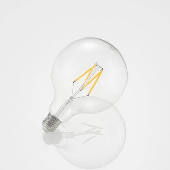 LED žiarovka E27 8W 2700K G125 globe filament číra