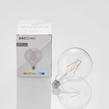 LED žiarovka E27 8W 2700K G125 globe filament číra