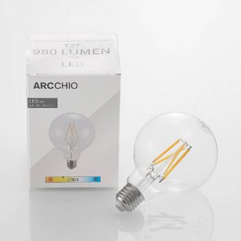 LED žiarovka E27 8W 2700K G95 globe filament číra