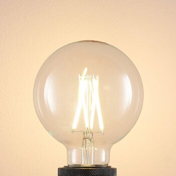 LED žiarovka E27 8W 2700K G95 globe filament číra