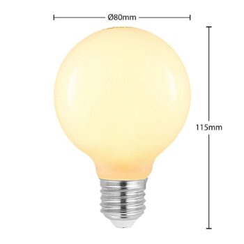 LED žiarovka E27 8W G80 2 700K stmievateľná, opál