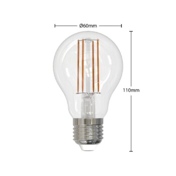 LED žiarovka E27 8W číra 2 700K stmievateľná sada 2 ks
