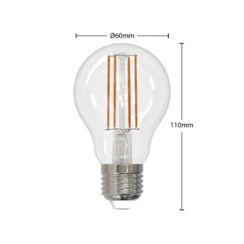LED žiarovka E27 8W číra 2 700K stmievateľná sada 3 ks