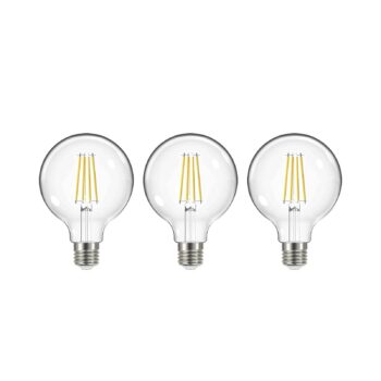 LED žiarovka, E27, G95, 3,8W, 2700K, 806lm, 3 kusy