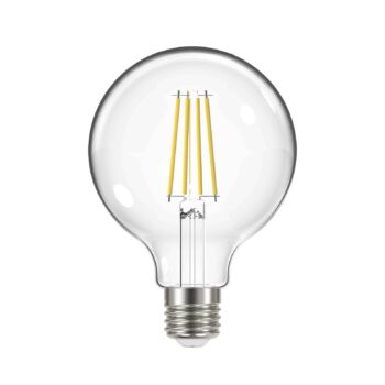 LED žiarovka, E27, G95, 3,8W, 3000K, 806lm, 3 kusy