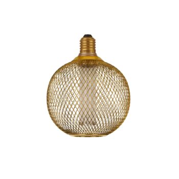 LED žiarovka E27 Mesh 3,4W 3 000K Ø 12 cm zlatá