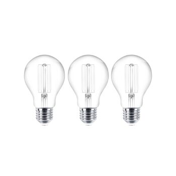 LED žiarovka E27 sada 3 ks 7W 806 lm číra 2700K