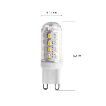 LED žiarovka G9 3W 830 v tvare trubice číra
