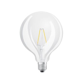 LED žiarovka Globe G125 E27, 2,5 W číre vlákno 2 700 K