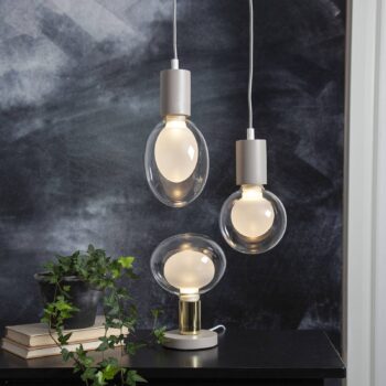 LED žiarovka Space E27 3,5 W G150, opálna